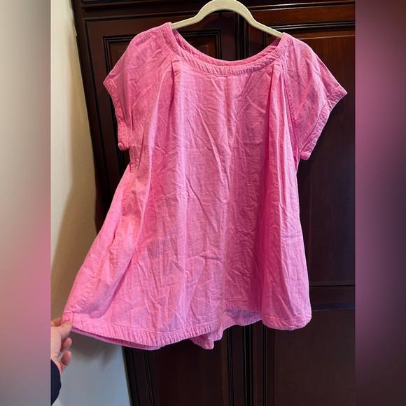 Free People Tops - Free People Boxy Short Sleeve Tunic Top in Pink